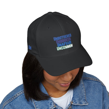 Cap, Unbothered, Unbroken, Unafraid, Uncommon, Embroidered Hat, Baseball Cap, Custom Baseball Hat, Inspirational Cap,