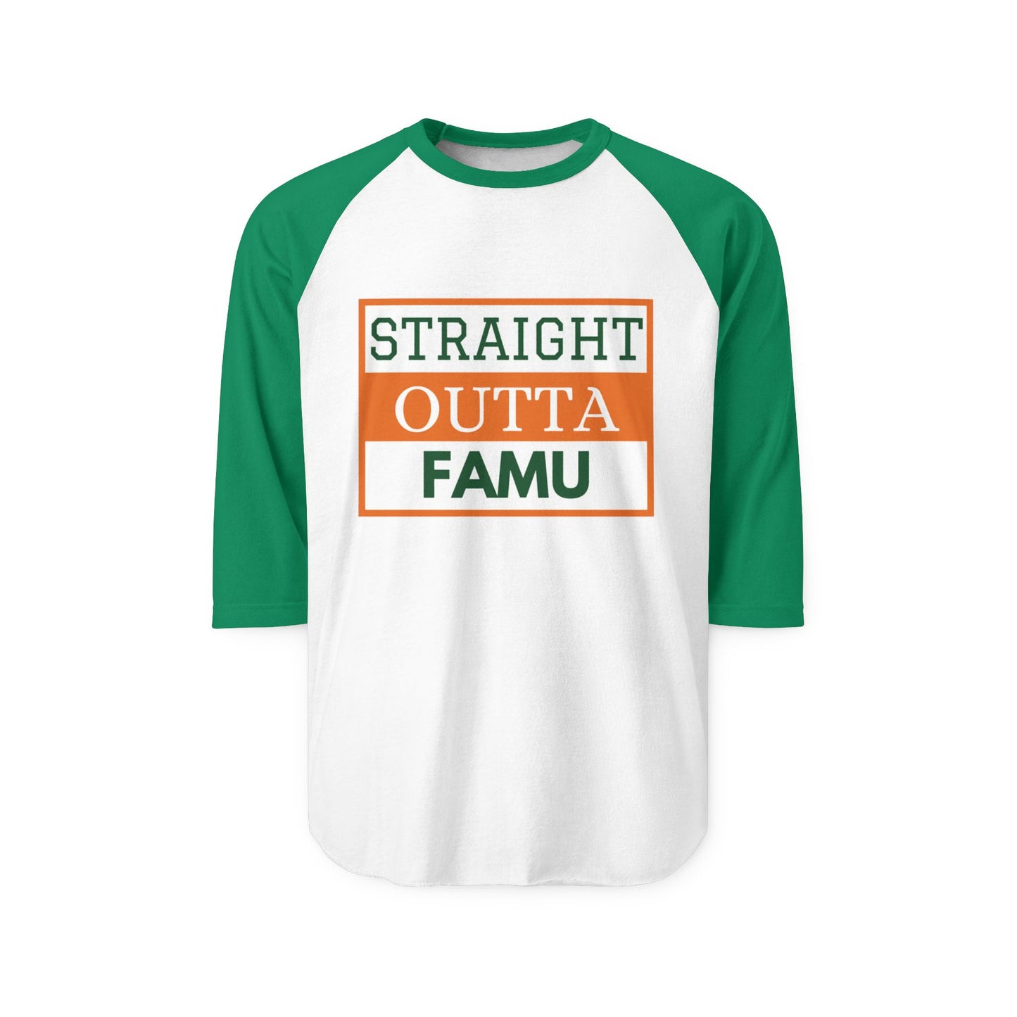 Rep Your HBCU FAMU Raglan Tee – College Spirit Graphic | FirstGen Designs