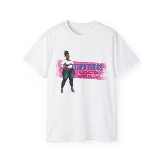 Bold Statement Loc Unisex Tee: Pretty, Retro Vibes, Perfect for Parties, Gift for Friends, Casual Wear, Everyday Style