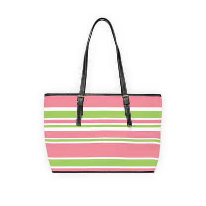 Chic Striped PU Leather Shoulder Bag, Trendy Handbag for Women, Everyday Tote, Fashion Accessory, Perfect for Shopping, Casual Outings