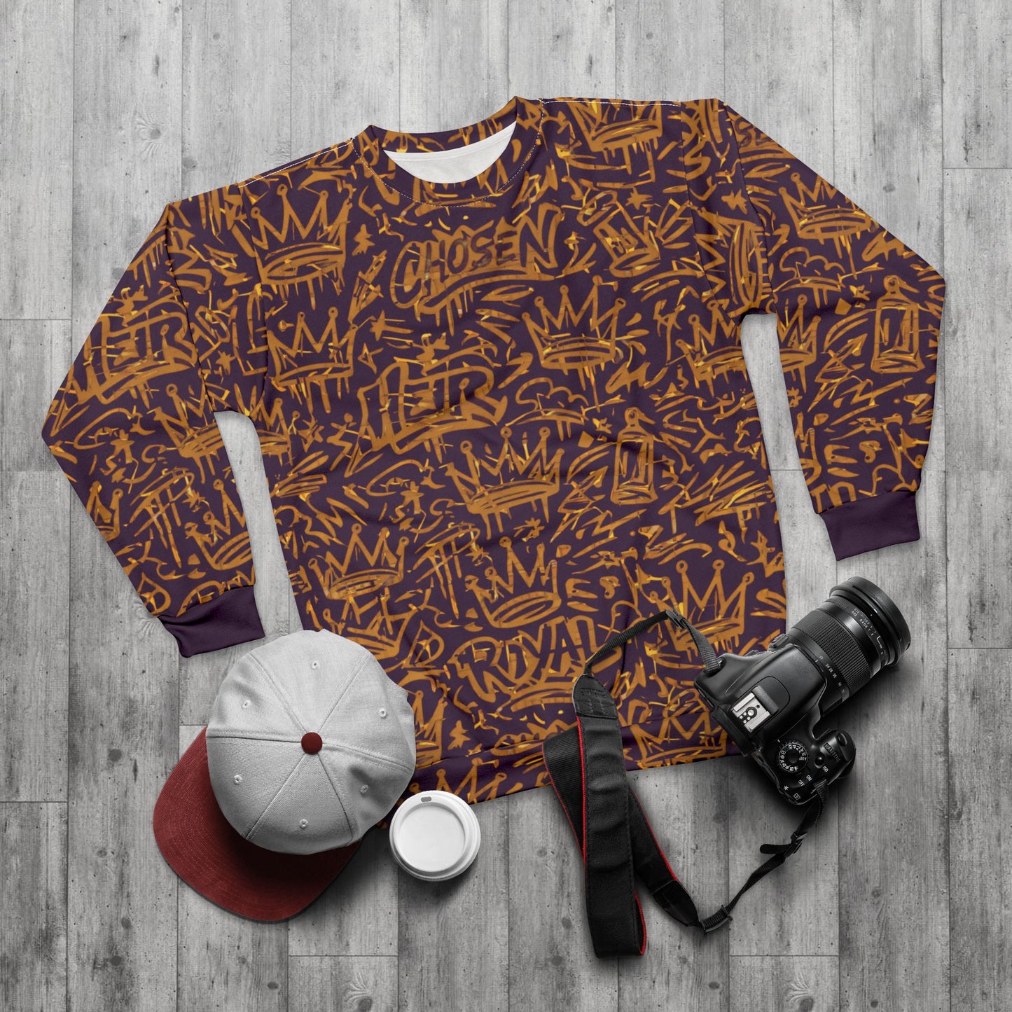 4 The Culture Sweatshirt – Royal Crown Graffiti | FirstGen Designs