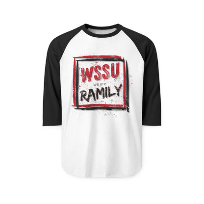 University W Unisex Raglan Shirt, College Alumni Gift, School Spirit Tee, Student Phrase Top, Three-Quarter Sleeve Baseball Tee