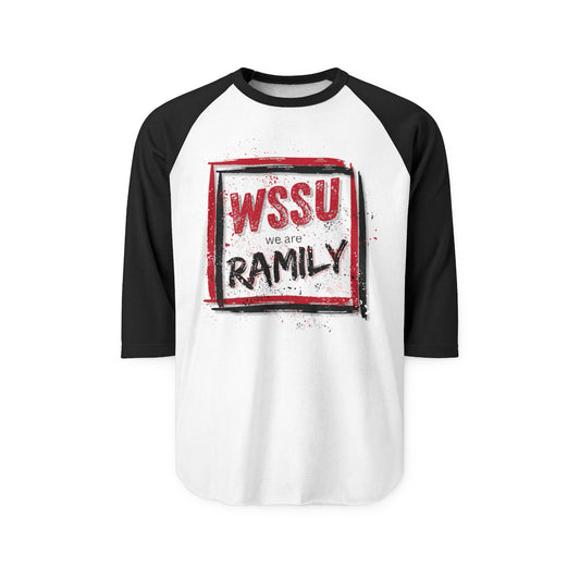 University W Unisex Raglan Shirt, College Alumni Gift, School Spirit Tee, Student Phrase Top, Three-Quarter Sleeve Baseball Tee