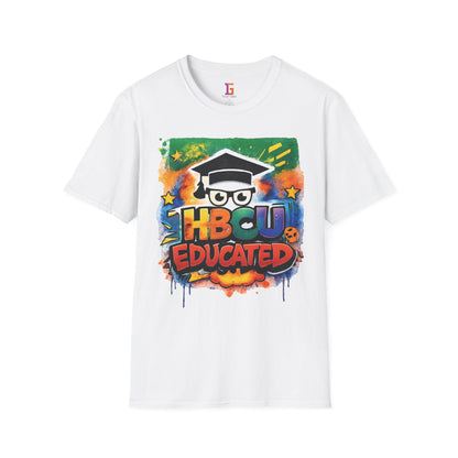 HBCU Graphic Tee Shirt, Historically Black Colleges Universities Unisex Softstyle T-Shirt, Proud Alumni Top, College Student Gift, Black