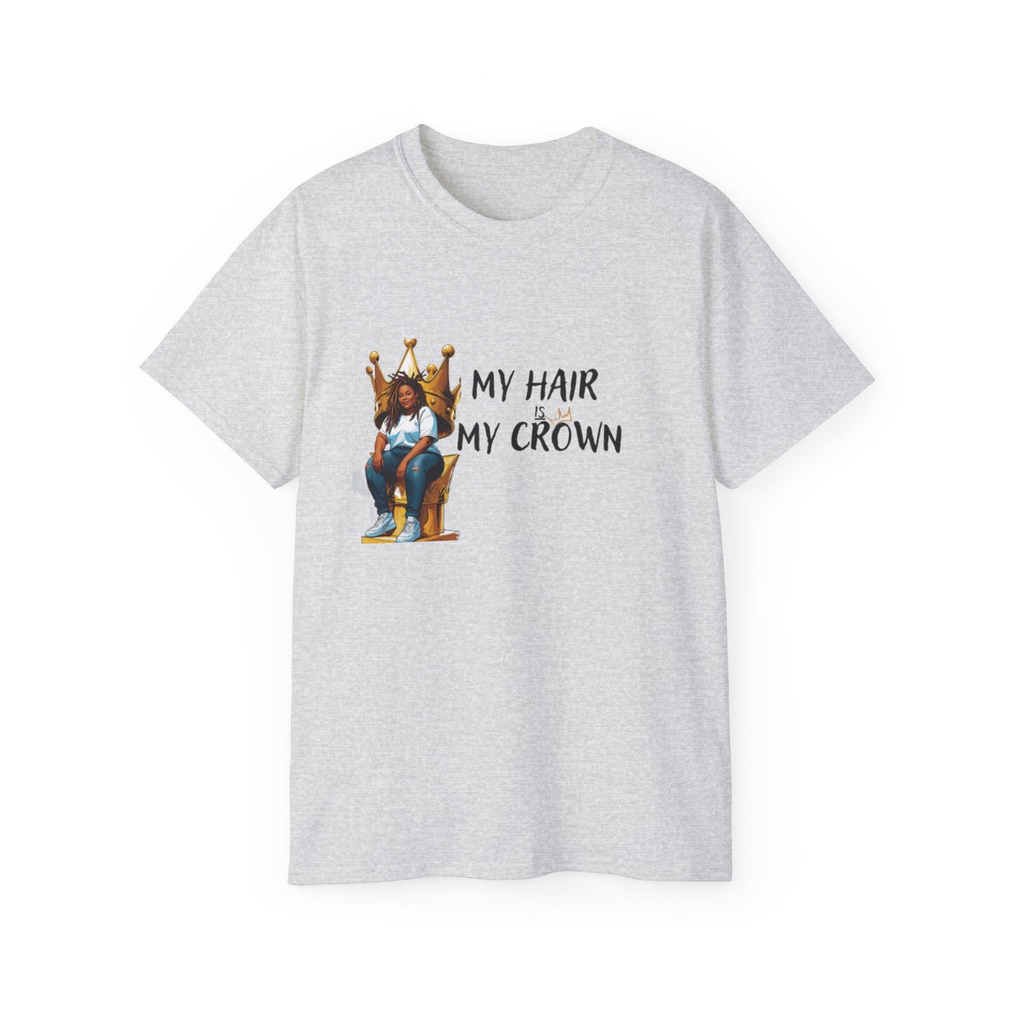 Bold Statement Loc Crown Unisex Tee: Pretty, Retro Vibes, Perfect for Parties, Gift for Friends, Casual Wear, Everyday Style