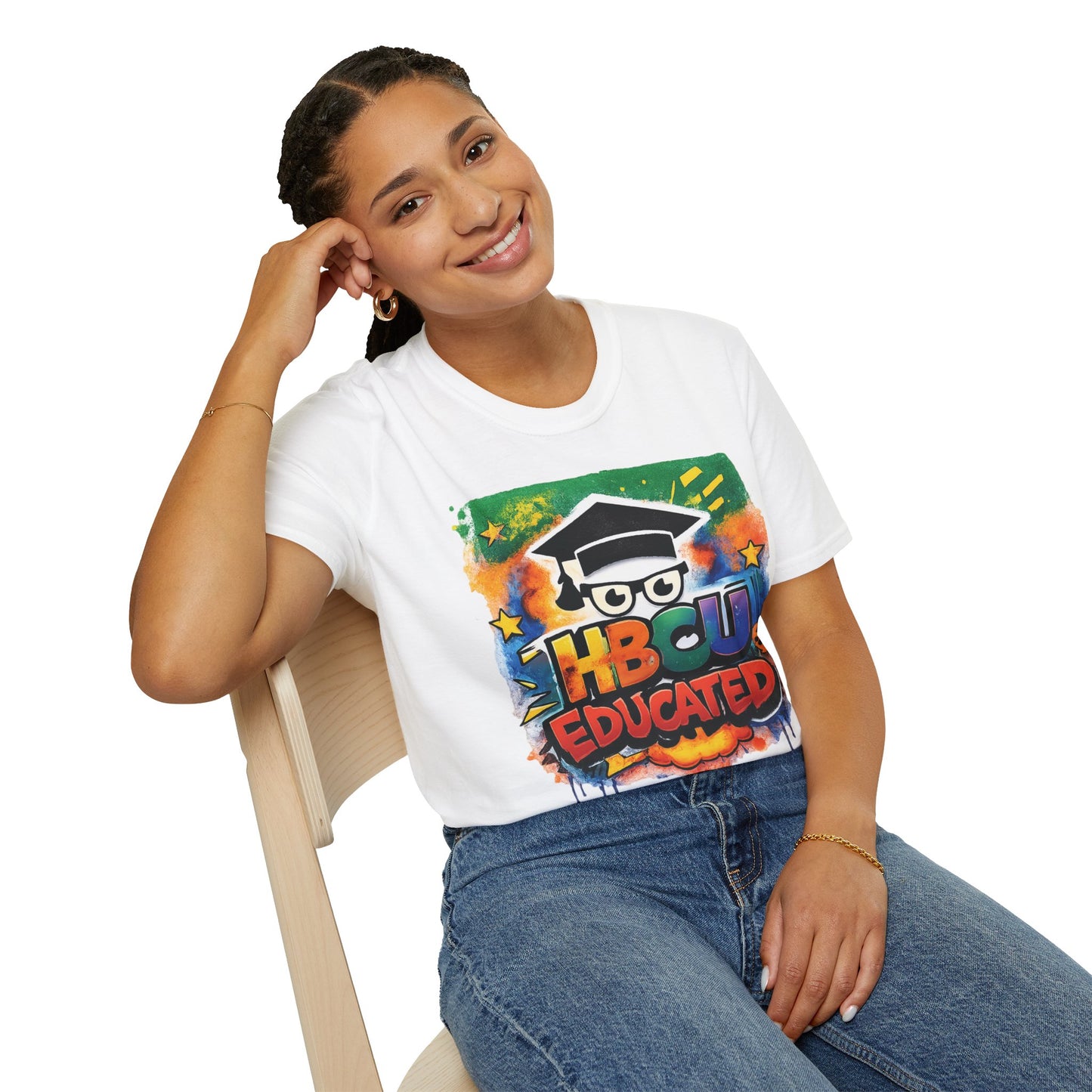 HBCU Graphic Tee Shirt, Historically Black Colleges Universities Unisex Softstyle T-Shirt, Proud Alumni Top, College Student Gift, Black