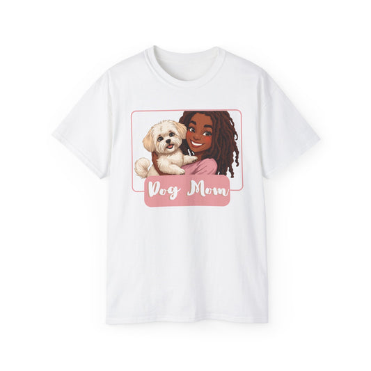 Dog Mom Tee - Cute Pet Lover Shirt, Gift for Dog Owners, Animal Lover Apparel, Pet Adoption Awareness, Mother's Day Gift