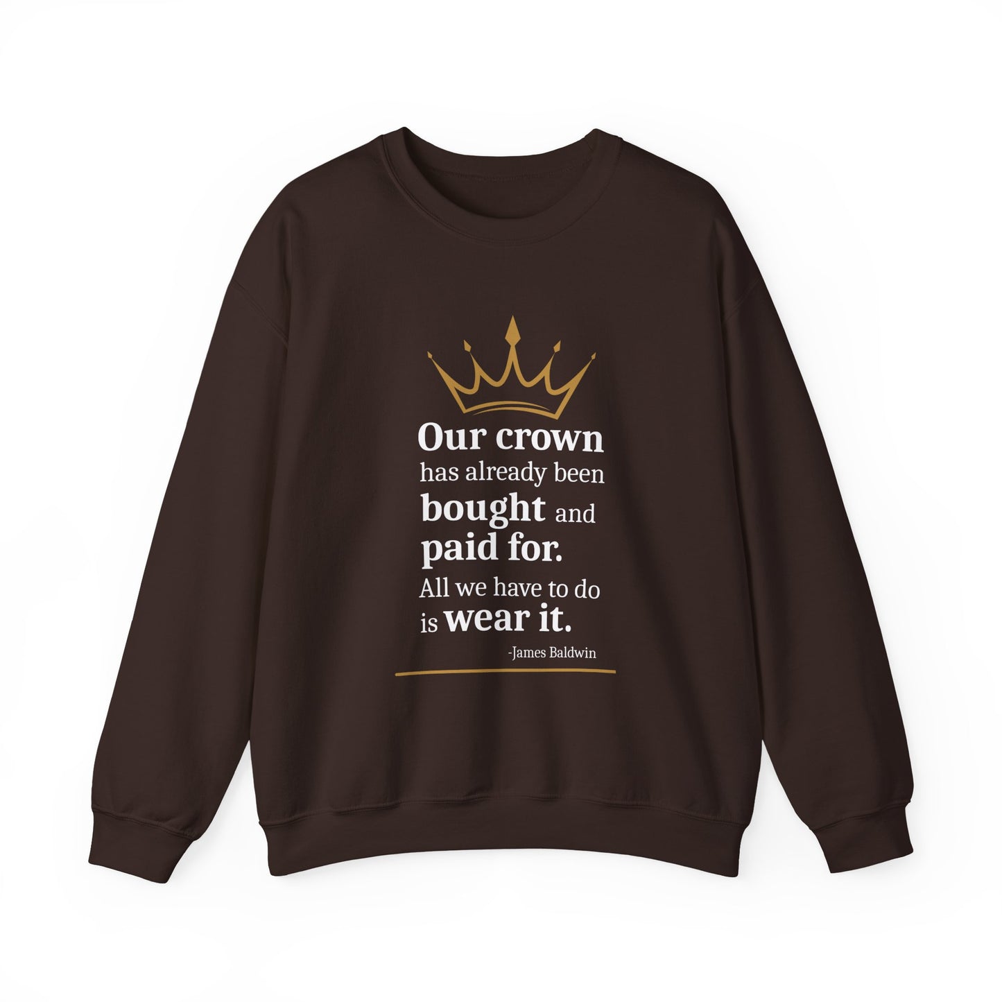 4 The Culture Crewneck Sweatshirt – Inspirational Crown Graphic | FirstGen Designs