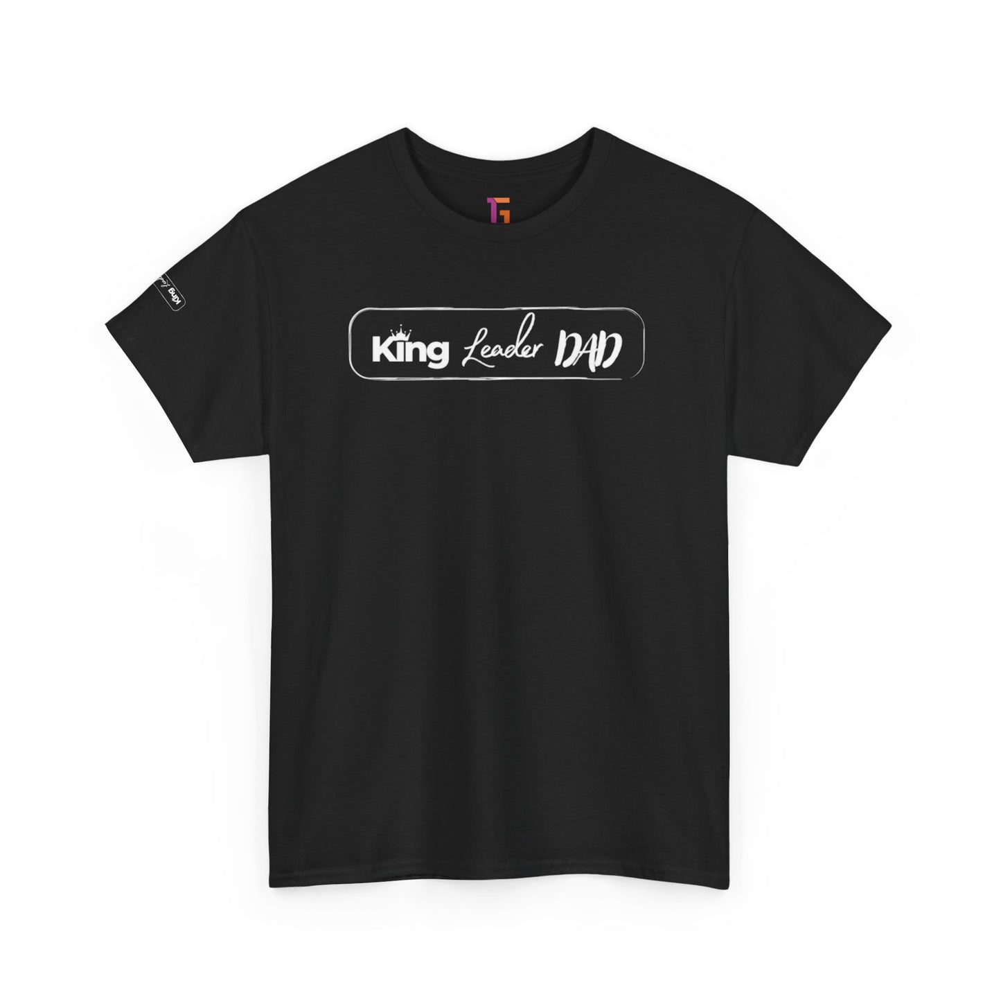 King Leader Dad Unisex Heavy Cotton Tee | Father's Day Gift, Dad T-Shirt, Casual Wear, Dad Humor Shirt, Family Gathering Apparel