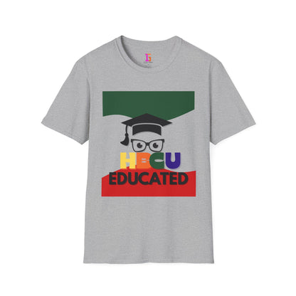 HBCU Graphic Tee Shirt, Historically Black Colleges Universities Unisex Softstyle T-Shirt, Proud Alumni Top, College Student Gift, Black