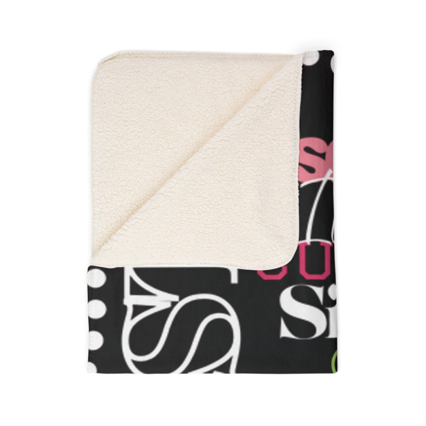 Divine Ladies Sherpa Fleece Blanket Black – Ivy Pearls Sisterhood Design | FirstGen Designs