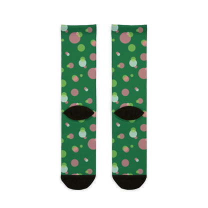 Festive Patterned Crew Socks, Fun Holiday Gift, Cozy Accessories for Every Occasion, Christmas Socks, Unique Stocking Stuffer