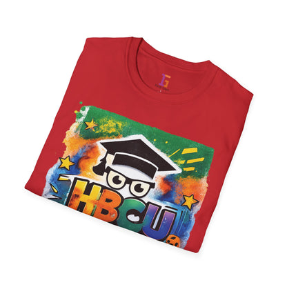 HBCU Graphic Tee Shirt, Historically Black Colleges Universities Unisex Softstyle T-Shirt, Proud Alumni Top, College Student Gift, Black