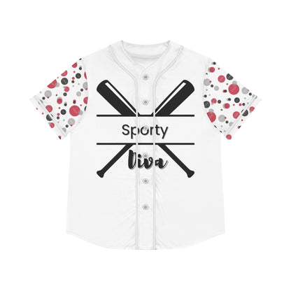 Soror Sporty Diva Baseball Jersey White - Pretty & Fun, Perfect for Team Events, Gift for Sports Lovers, Summer Outings, Casual Wear