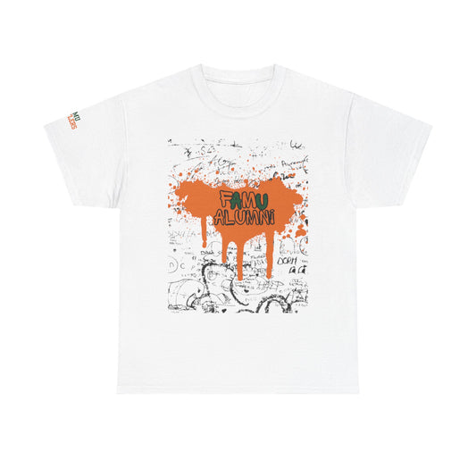 Unisex Heavy Cotton Tee with 'FAMU ALUMNI' Design, Perfect for Alumni Gatherings, School Spirit, Casual Wear, Gift for Grads, Vintage [...]