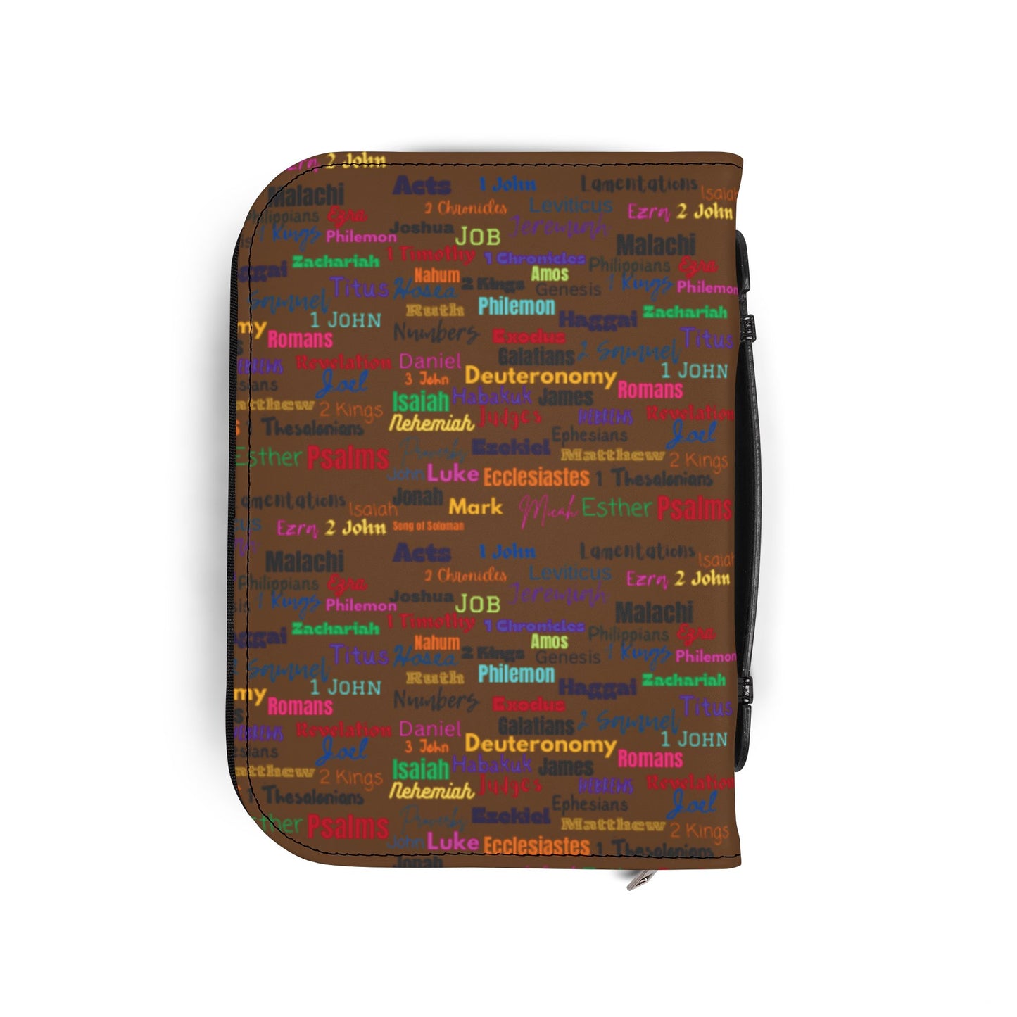 Colorful Bible Cover Brown, Bible Case, Religious Gifts, Church Supplies, Scripture Holder, Christian Accessories