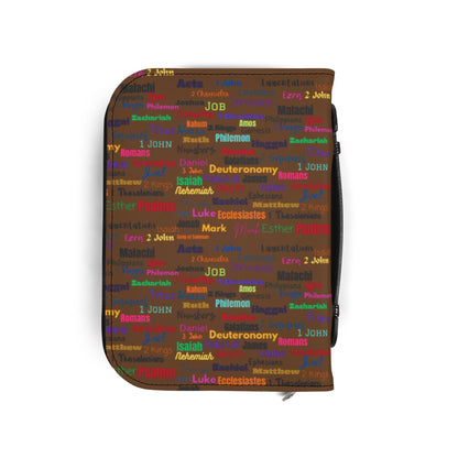 Colorful Bible Cover Brown, Bible Case, Religious Gifts, Church Supplies, Scripture Holder, Christian Accessories