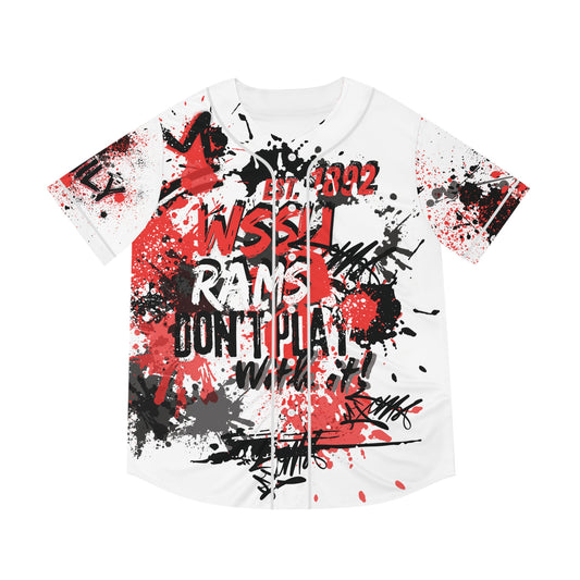 Bold Graphic Men's Baseball Jersey, Sporty Apparel, Casual Wear, Unique Gift for Baseball Fans, Streetwear Style