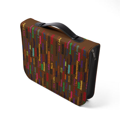 Colorful Bible Cover Brown, Bible Case, Religious Gifts, Church Supplies, Scripture Holder, Christian Accessories