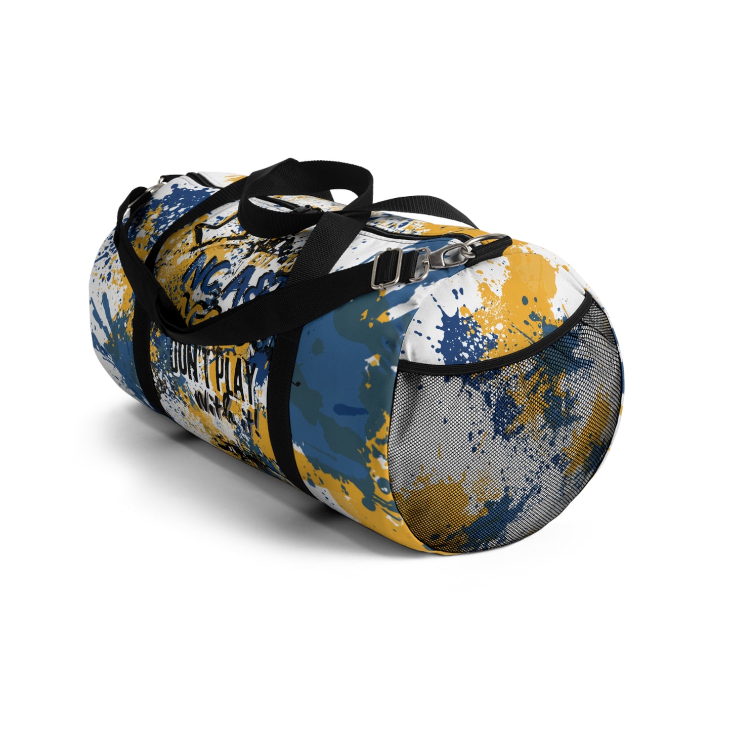Rep Your HBCU Duffel Bag – NC AT Graffiti Art White Travel Bag | FirstGen Designs