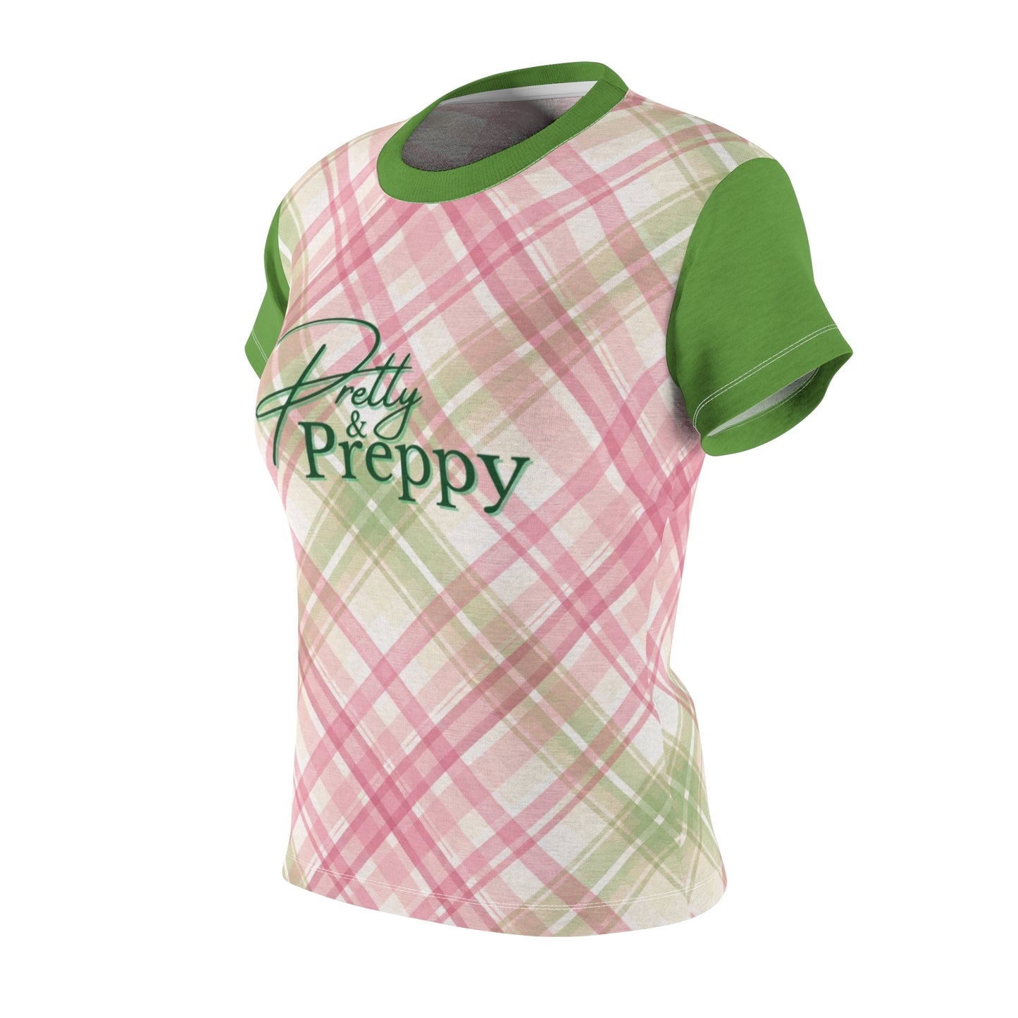 Divine Ladies Plaid Tee — Pretty Preppy Graphic | FirstGen Designs