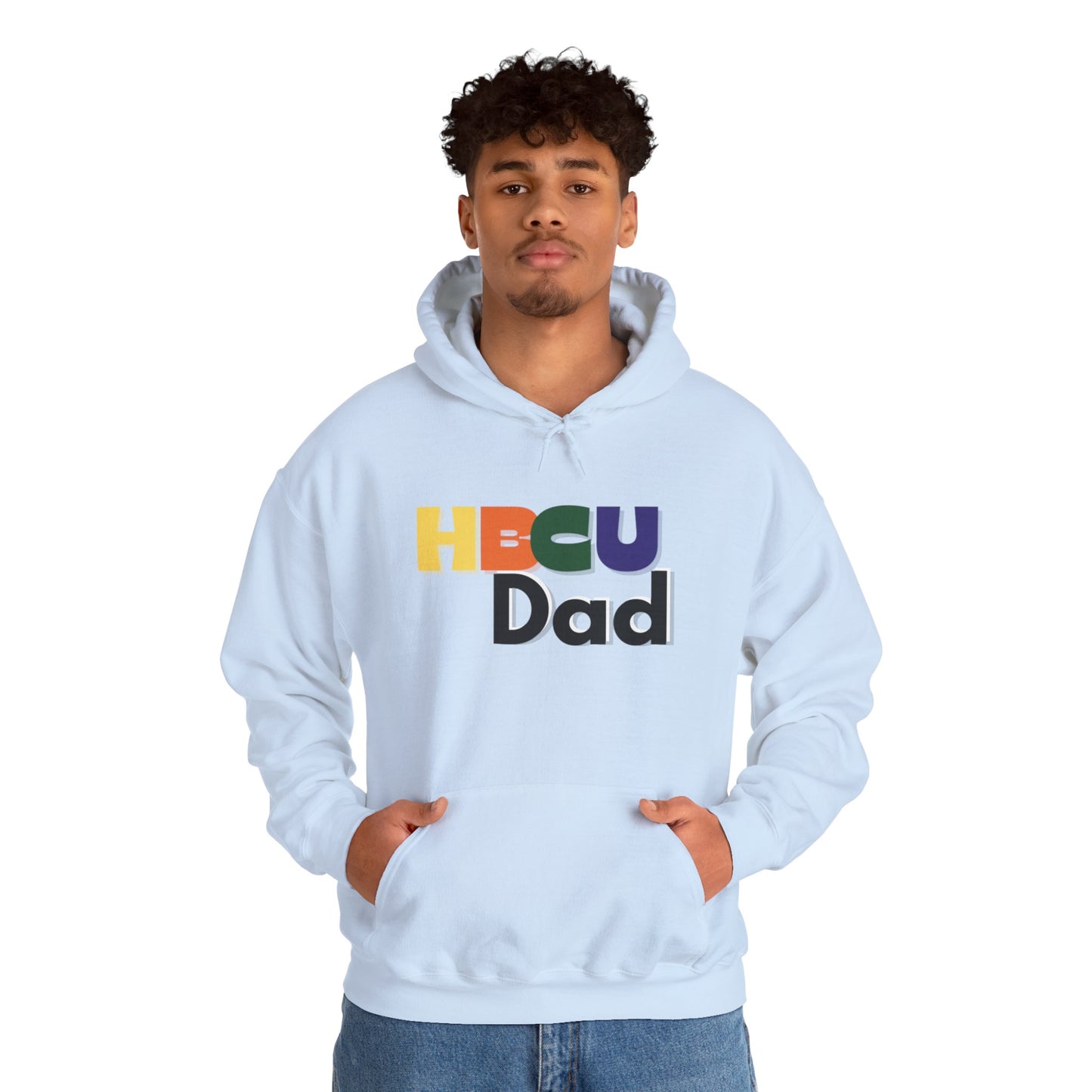 HBCU Dad Hoodie — Colorful Pride Pullover