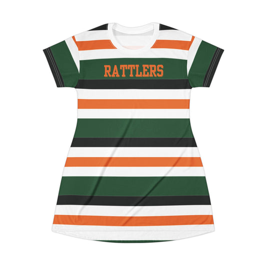 Stylish Striped T-Shirt Dress for Casual Outings | Perfect for Summer, Sports Events, Parties, Gifts