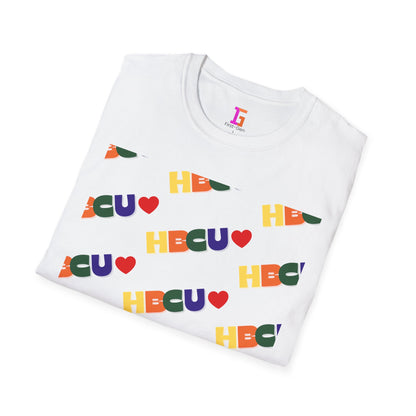 HBCU Love Tee Shirt, Historically Black Colleges Universities Unisex Softstyle T-Shirt, Proud Alumni Top, College Student Gift, Black