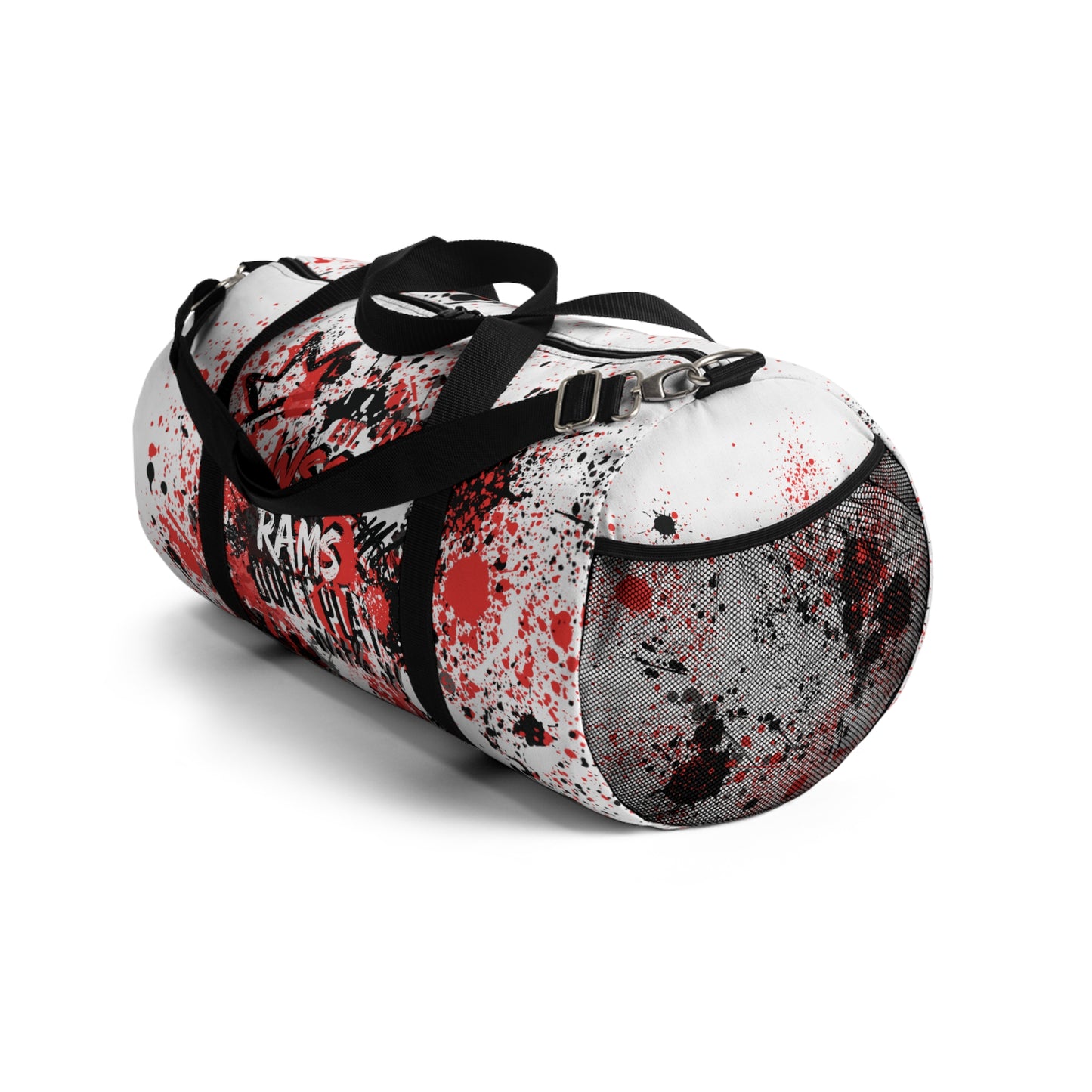 Rep Your HBCU Duffel Bag – WSSU Graffiti Art White Travel Bag | FirstGen Designs