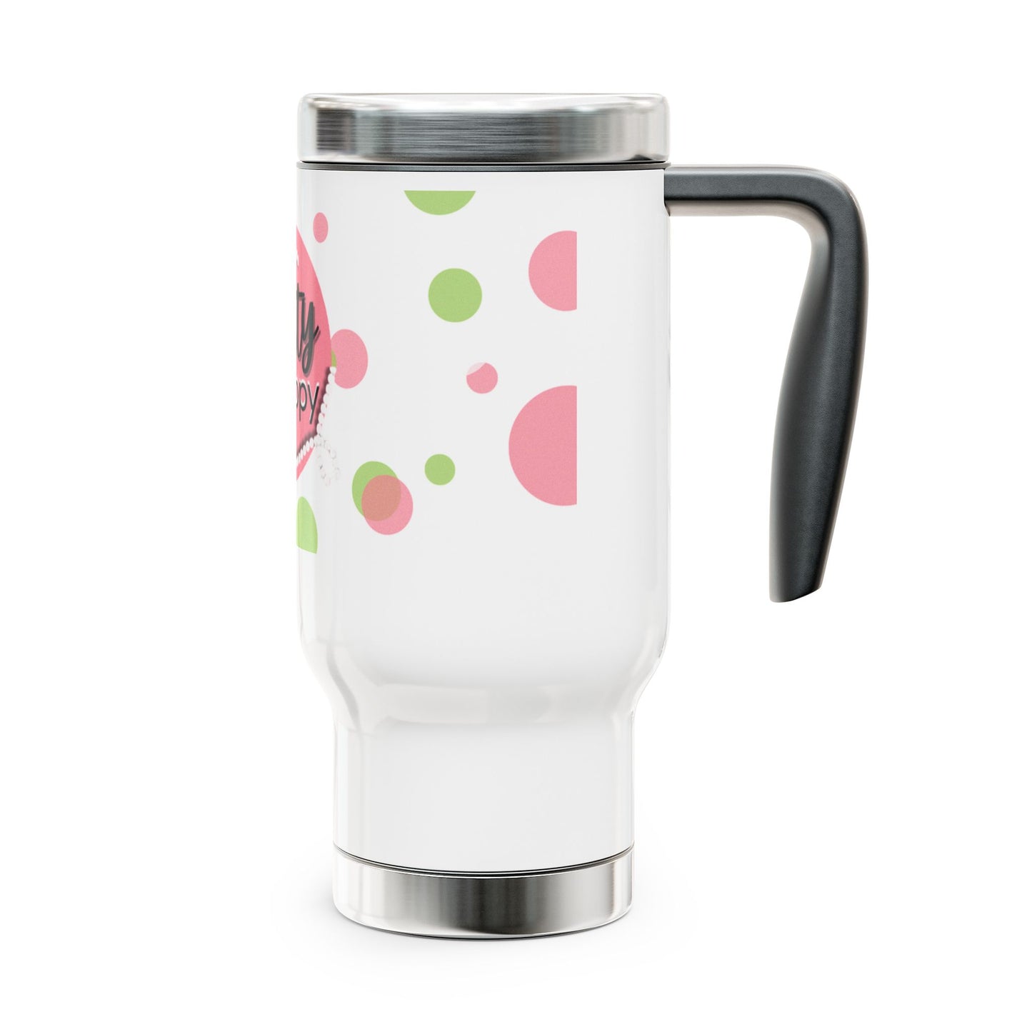 Pretty Preppy Travel Mug - Stainless Steel Coffee Cup, Stylish Insulated Drinkware for Home/Office, Trendy Gift for Her