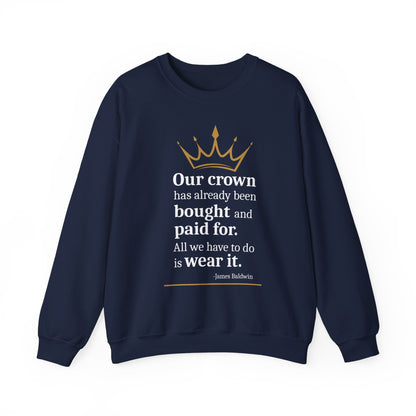 4 The Culture Crewneck Sweatshirt – Inspirational Crown Graphic | FirstGen Designs
