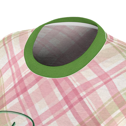 Divine Ladies Plaid Tee — Pretty Preppy Graphic | FirstGen Designs