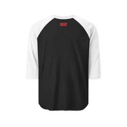 WSSU Slang M Three Quarter Sleeve Raglan Shirt with Bold Graphic, Casual Tee for Parties, Gift for Friends, Humor Shirt, Everyday Wear