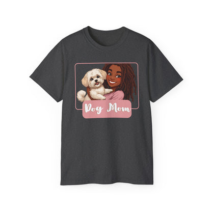 Dog Mom Tee - Cute Pet Lover Shirt, Gift for Dog Owners, Animal Lover Apparel, Pet Adoption Awareness, Mother's Day Gift