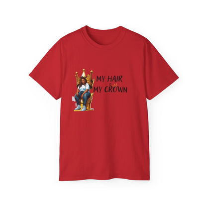 Bold Statement Loc Crown Unisex Tee: Pretty, Retro Vibes, Perfect for Parties, Gift for Friends, Casual Wear, Everyday Style