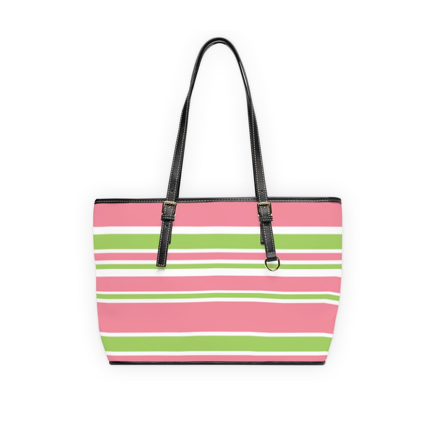 Chic Striped PU Leather Shoulder Bag, Trendy Handbag for Women, Everyday Tote, Fashion Accessory, Perfect for Shopping, Casual Outings