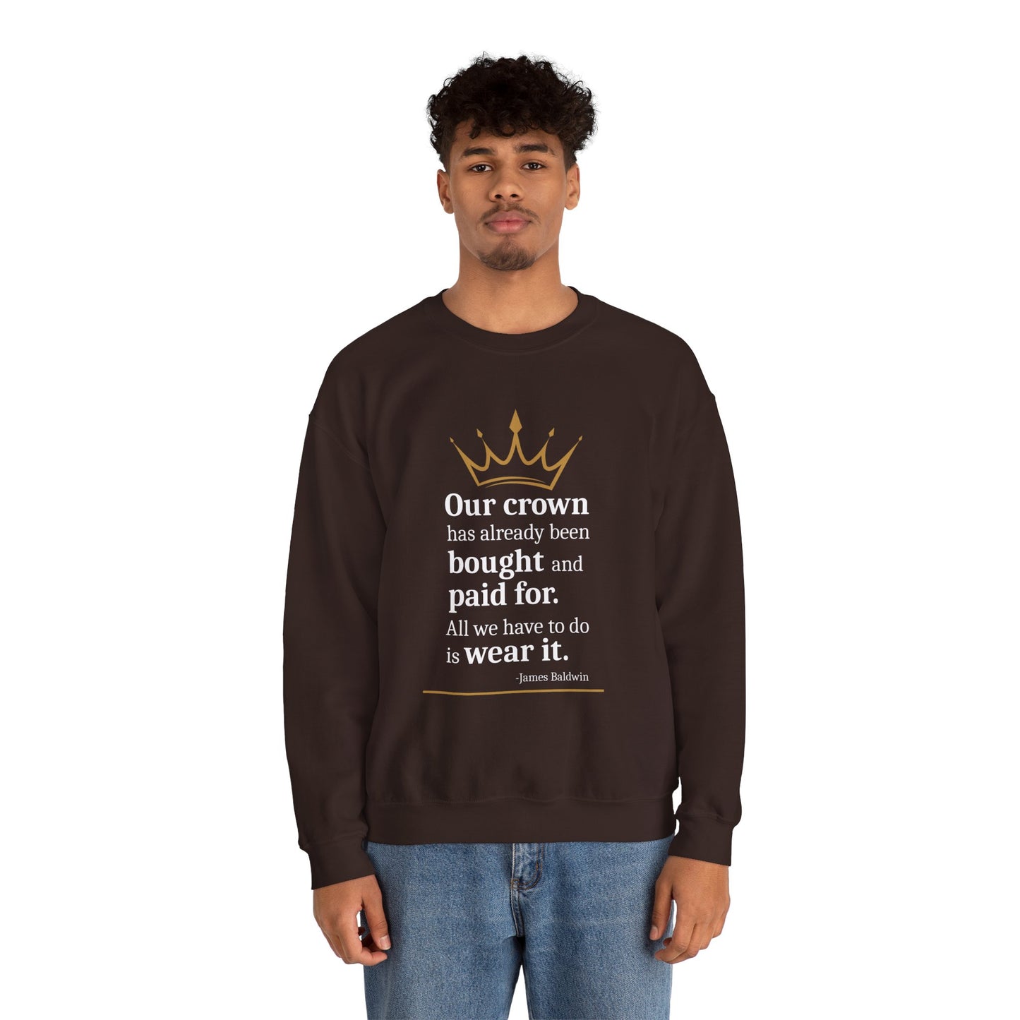 4 The Culture Crewneck Sweatshirt – Inspirational Crown Graphic | FirstGen Designs