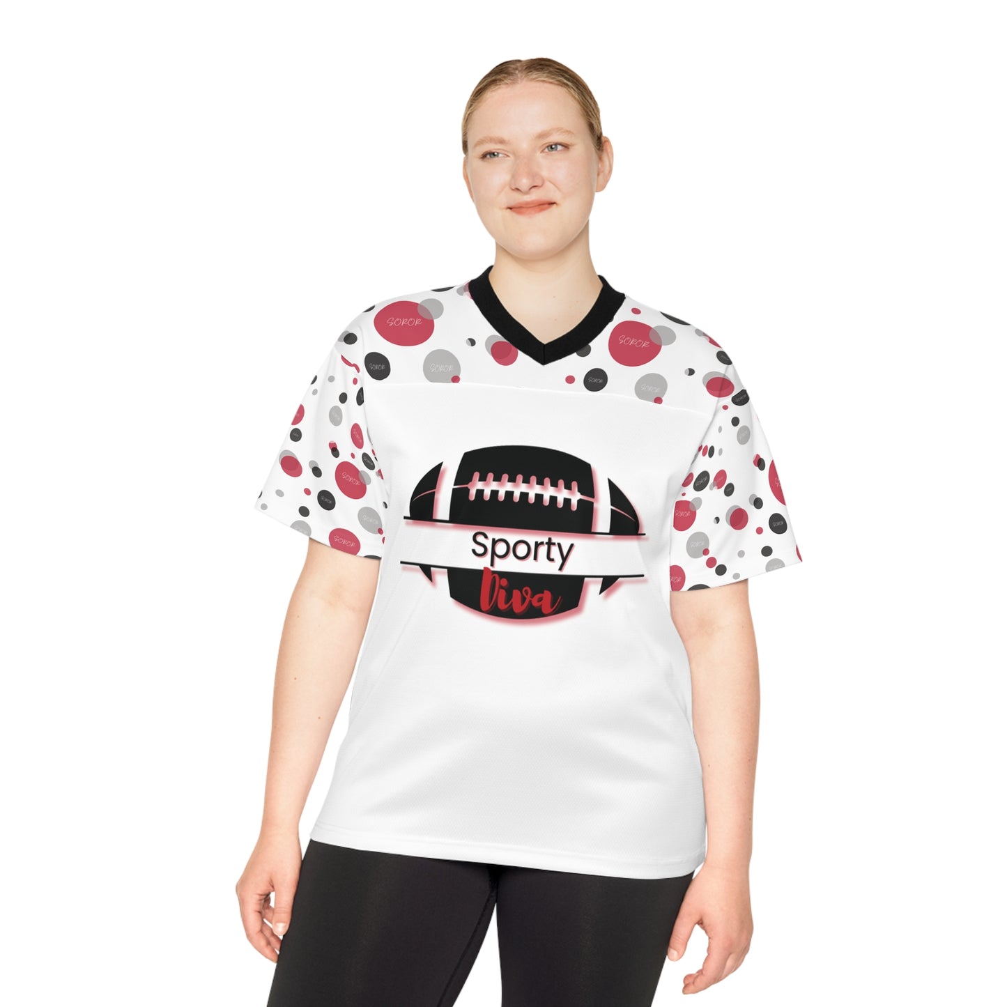 Soror Football Jersey, Game Day Shirt, Sports Fan Apparel, Unisex Athletic Top, Team Spirit Wear