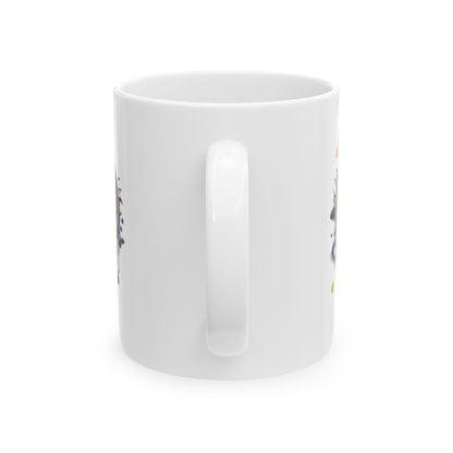 HBCU Love Ceramic Mug, Colorful Graduation Gift, Coffee Cup for Students, Educational Pride Mug, Diverse Community Mug
