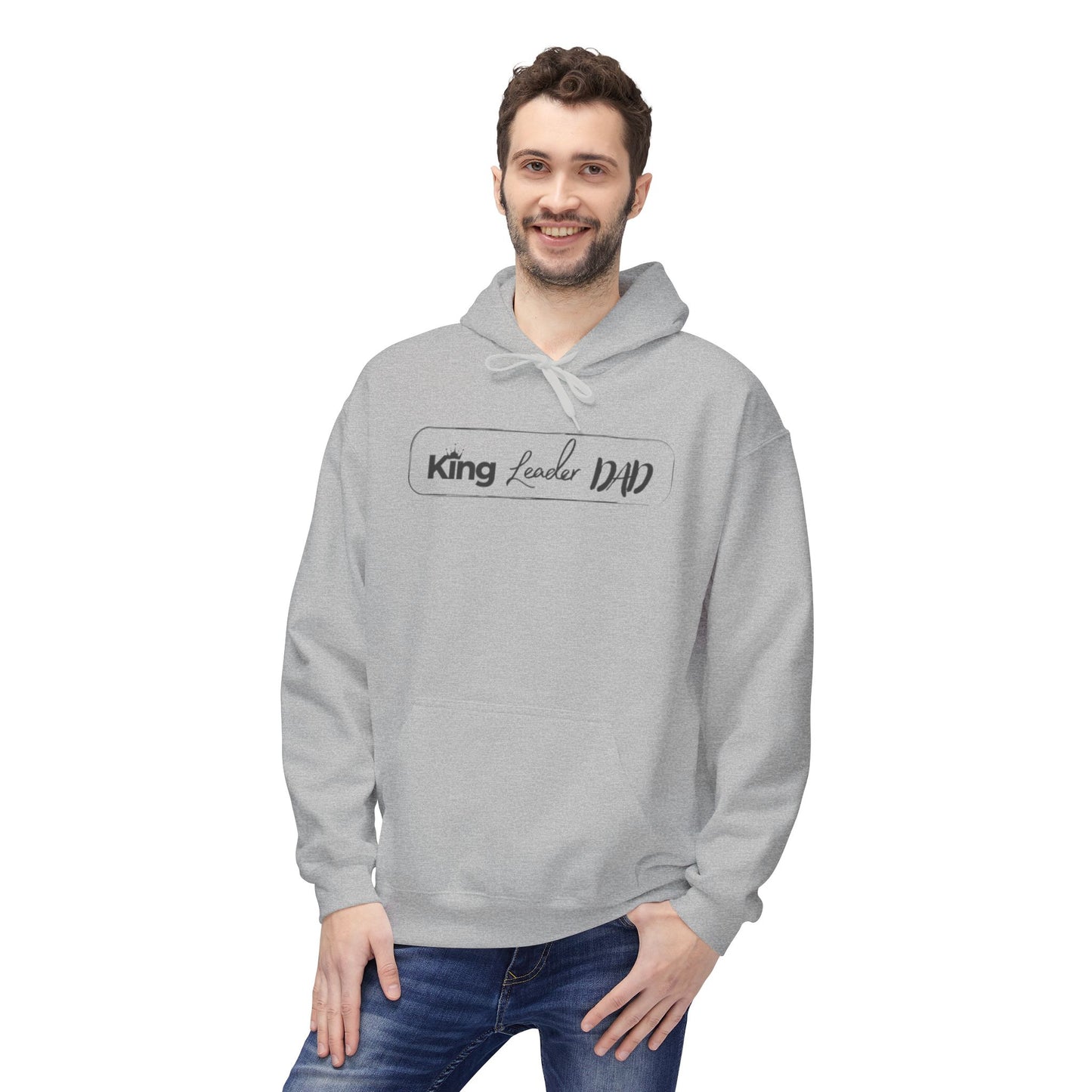 King Dad Fleece Hoodie | Unisex Dad Hoodie Gift | Cozy Father’s Day Apparel | King Dad Sweatshirt | Softstyle Hoodie for Fathers