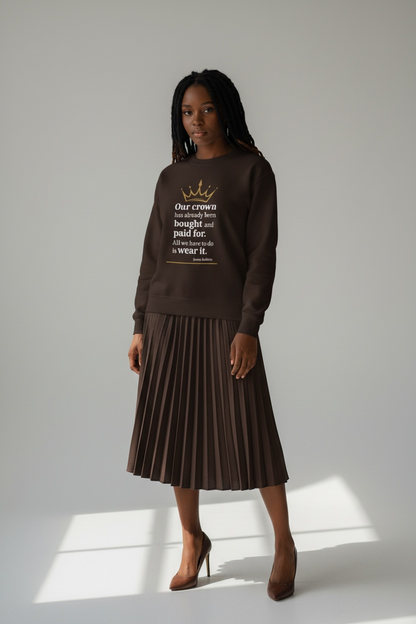4 The Culture Crewneck Sweatshirt – Inspirational Crown Graphic | FirstGen Designs