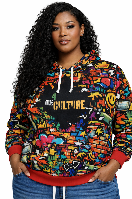 4 The Culture Hoodie – Graffiti Street Art Colorful Pullover | FirstGen Designs