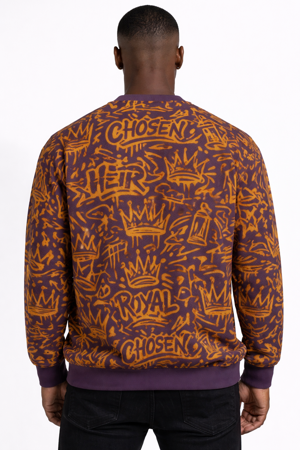 4 The Culture Sweatshirt – Royal Crown Graffiti | FirstGen Designs