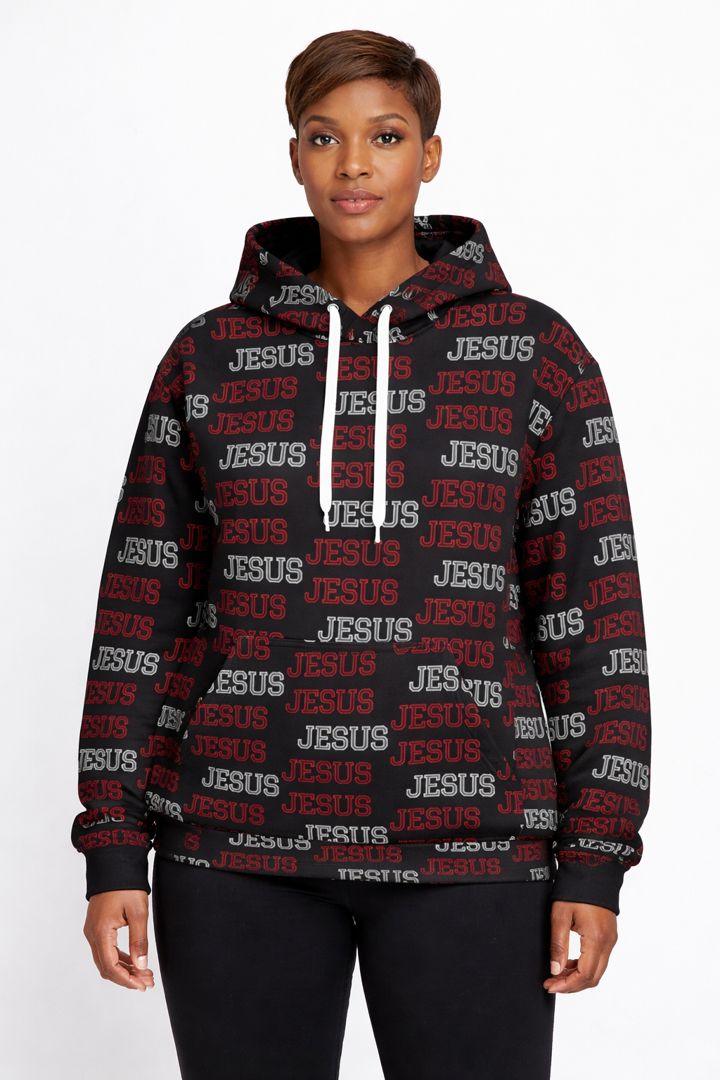Christian Apparel Hoodie – Jesus All Over Me Graphic Pullover | FirstGen Designs