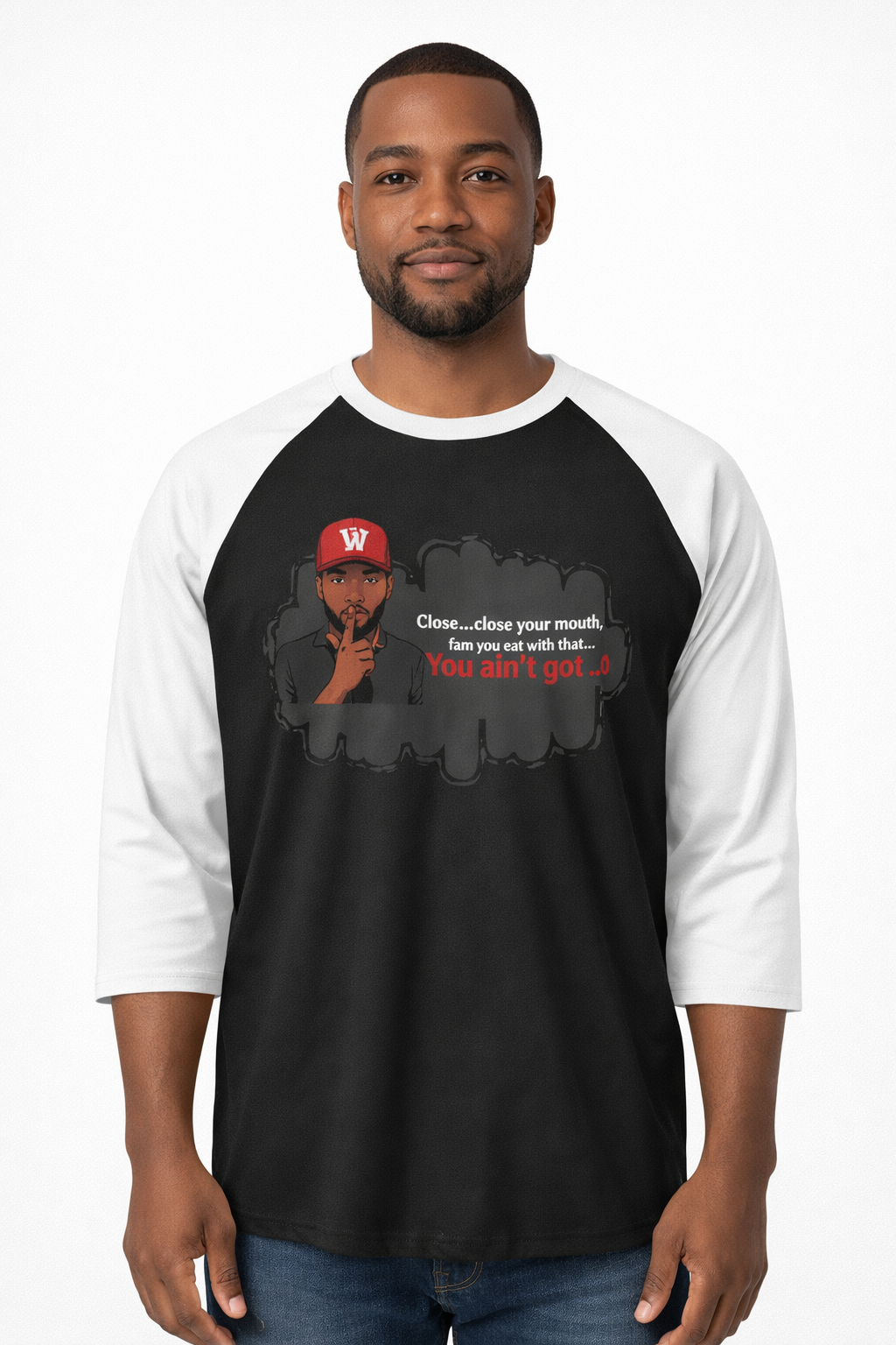 Rep Your HBCU 3/4 Sleeve Raglan – WSSU Slang Graphic Men’s | FirstGen Designs