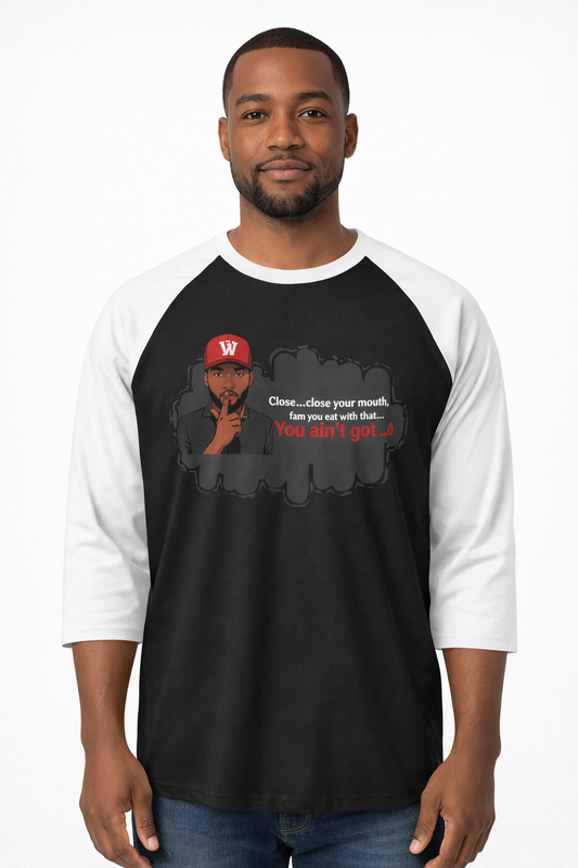 Rep Your HBCU 3/4 Sleeve Raglan – WSSU Slang Graphic Men’s | FirstGen Designs