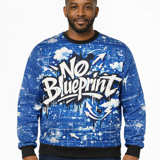 4 The Culture Sweatshirt – No Blueprint Graffiti All-Over Print | FirstGen Designs
