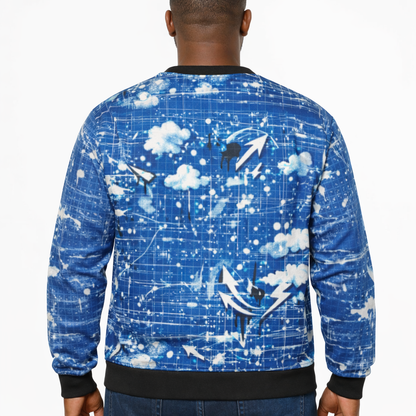 4 The Culture Sweatshirt – No Blueprint Graffiti All-Over Print | FirstGen Designs