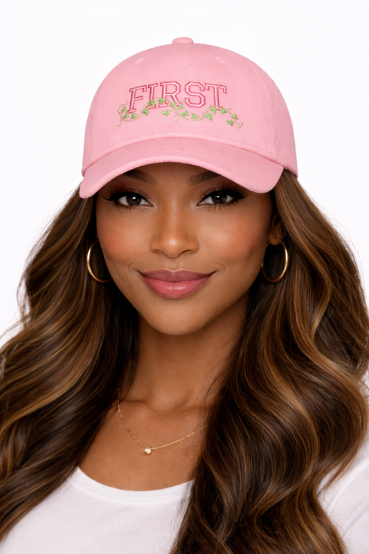 Divine Ladies Baseball Hat – Sorority FIRST Embroidered | FirstGen Designs