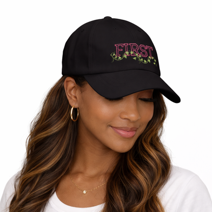 Divine Ladies Baseball Hat – Sorority FIRST Embroidered | FirstGen Designs